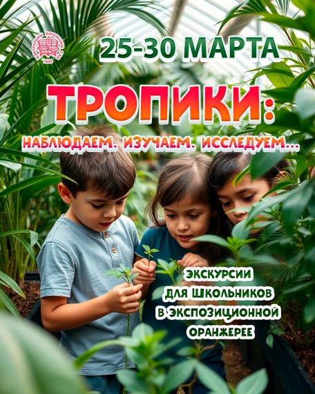 Школьные каникулы в Ботаническом саду Школьные каникулы в Ботаническом саду