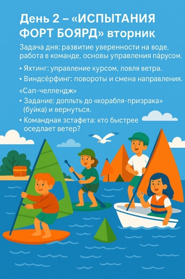 Уникальный летний отдых с курсом обучения парусному спорту Уникальный летний отдых с курсом обучения парусному спорту